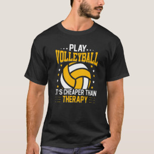 Retro Athletic Volleyball Team Sport Net Spike 4 T-Shirt