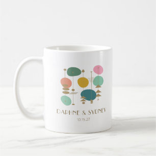 Retro Atomage Mitte Jahrhundert Moderne, maßgeschn Kaffeetasse