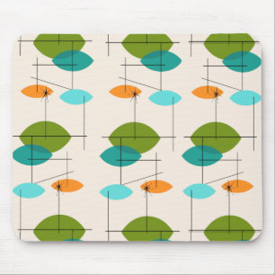 Retro-Atomar-Muster-Mauspad Mousepad