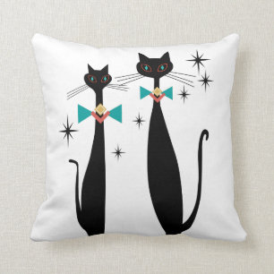 Retro Atomära-Mitte des Jahrhunderts moderne coole Kissen