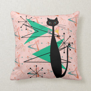 Retro Atomära-Mitte des Jahrhunderts moderne coole Kissen