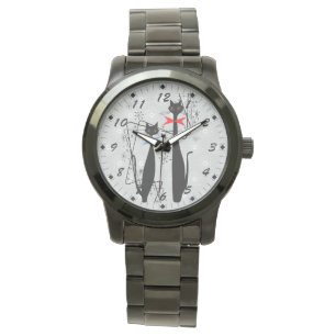 Retro Atomära-Mitte- des Jahrhundertsmoderne cool Armbanduhr