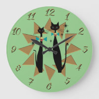 Retro Atomera Mitte Jahrhundert Moderne Coole Katz