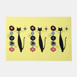 Retro Atomera Mitte Jahrhundert Moderne MCM Coole Fußmatte