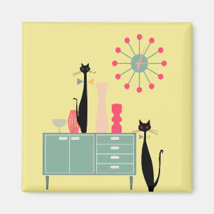 Retro Atomera Mitte Jahrhundert Moderne MCM Coole Magnet