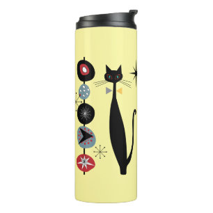 Retro Atomera Mitte Jahrhundert Moderne MCM Coole  Thermosbecher