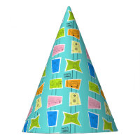 Retro Atomic Kitsch Party Hat