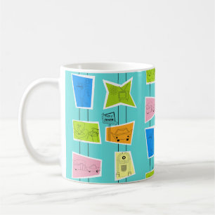 Retro Atomic Kitsch-Tasse Tasse