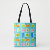 Retro Atomic Kitsch Tote Bag