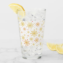 Retro Atomic Mid Century Mod Red & Gold Sternexplo