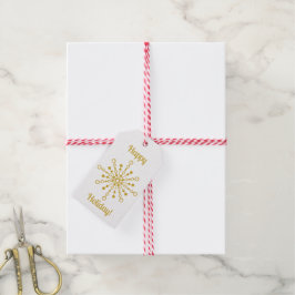 Retro Atomic Mitte des Jahrhunderts Moderne Gold S Geschenkanhänger