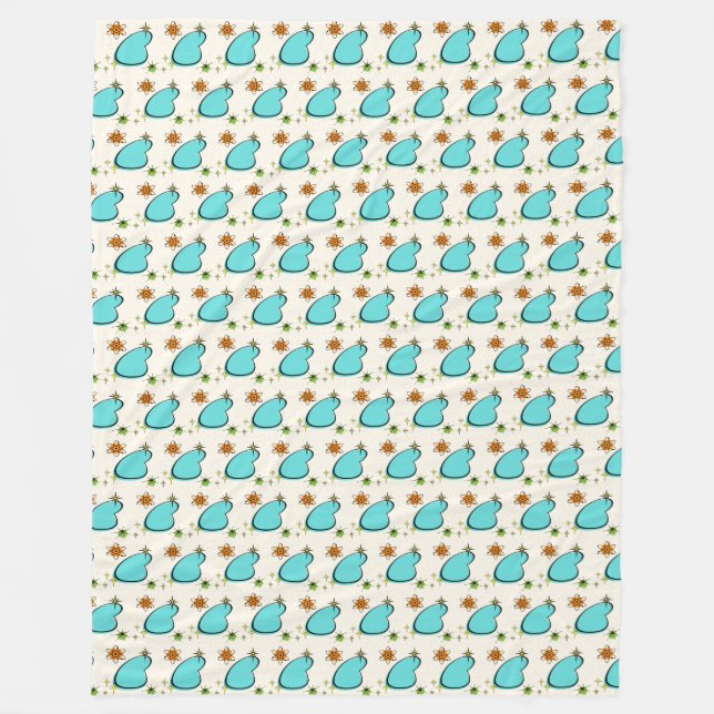 Retro Atoming Boomerang & Sternexplosion Fleece Bl (Vorderseite)