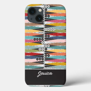 Retro-Atomzeitalter-Backgammon Case-Mate iPhone Hülle