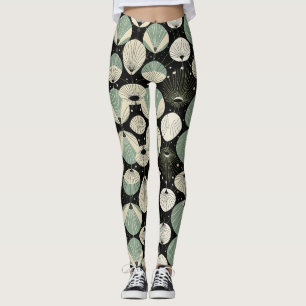Retro-Atomzeitalter geometrisches modernes Muster Leggings