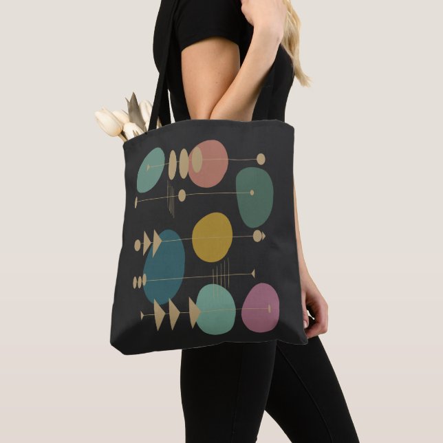 Retro-Atomzeitalter-Mid-Century-Modern-Schwarz (Von Nahem)