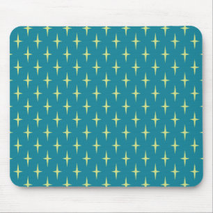 Retro-Atomzeitalter-Sternmuster Mousepad