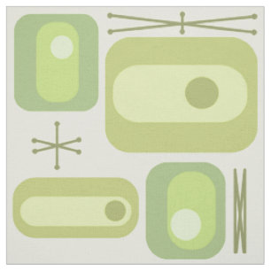 Retro-Atomzeitgestaltung Stoff