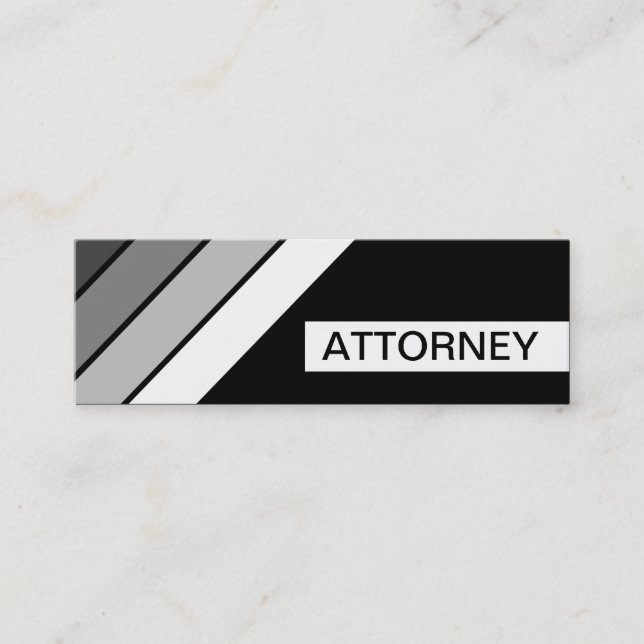 Retro-ATTORNEY Mini Visitenkarte (Vorderseite)