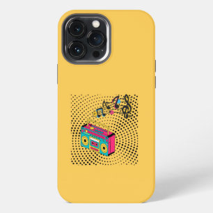 Retro Audio Boombox. iPhone 13 Pro Max Hülle
