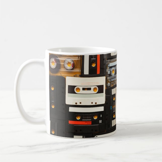 Retro-Audiokassette Kaffeetasse (Links)