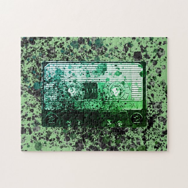 Retro-Audiokassette Puzzle (Horizontal)
