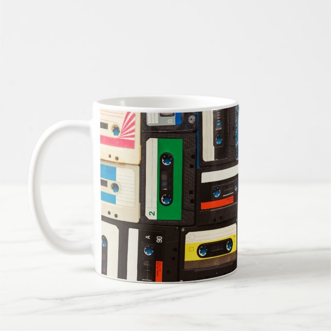 Retro-Audiokassetten Kaffeetasse (Links)