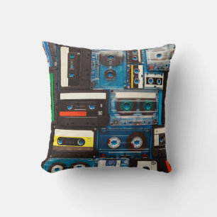 Retro-Audiokassetten Kissen