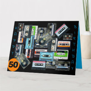 Retro Audiotape Cassette Mixtape Name Geburtstag B Karte