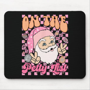 Retro auf der kleinen Liste Spaß Familie Weihnacht Mousepad