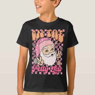 Retro auf der Petty-Liste Lustige Familie Weihnach T-Shirt