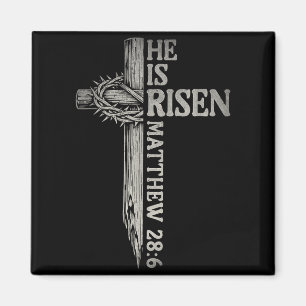 Retro Auferstandenes Kreuz für Jungen Männer Fraue Magnet