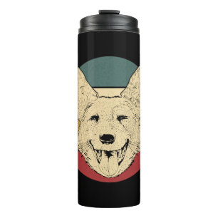 Retro Australian Cattle Dog Thermosbecher
