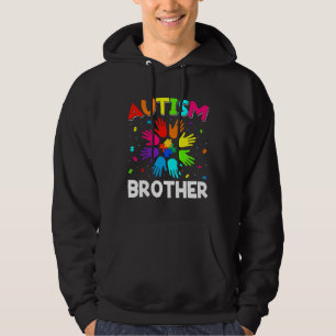 Retro Autism Awareness US Flag Bruder Unterstützun Hoodie