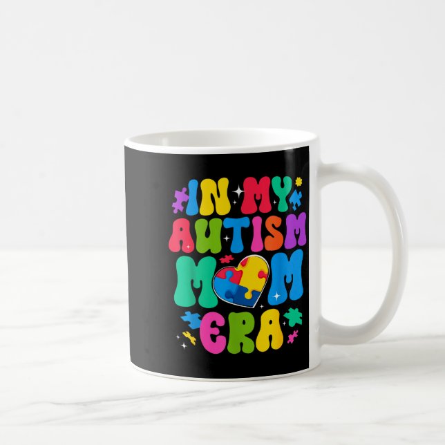 Retro-Autismus-Bewusstsein in Autismus-Mutter-Ära  Kaffeetasse (Rechts)
