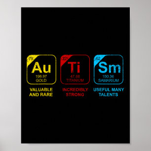 Retro-Autismus-Bewusstseinstag Lustige Elemente Pe Poster