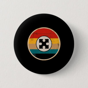 Retro-Autismus-Puzzle Vintage 70er 80er Bewusstsei Button