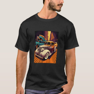 Retro Auto Classic Lüfter Pop Stil Vintag T-Shirt