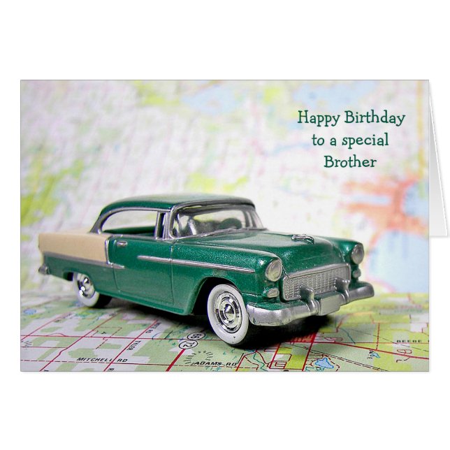 Retro-Auto für Bruder (Vorderseite (Horizontal))