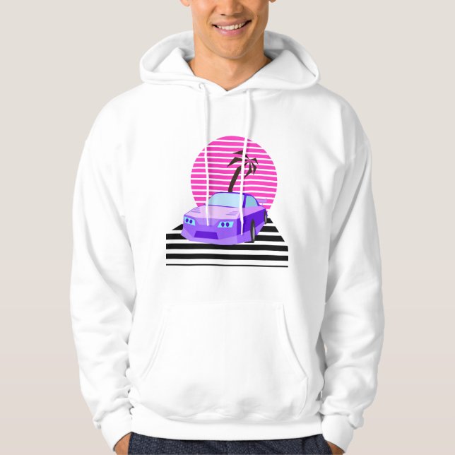 Retro-Auto Hoodie (Vorderseite)