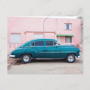 Retro-Auto-Postkarte Postkarte