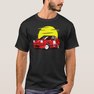 Retro-Auto-Sonnenuntergang Klassisches Vintage-Nov T-Shirt