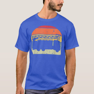Retro-Auto Vintage-LKW Silhouette Automobil Auto T-Shirt
