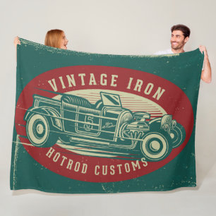 Retro-Autodesign Fleecedecke