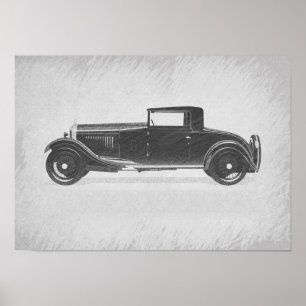 Retro-Autokunst Poster