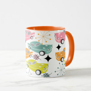 Retro-Autos Atomarer Sternenexplosion Moderne Mitt Tasse