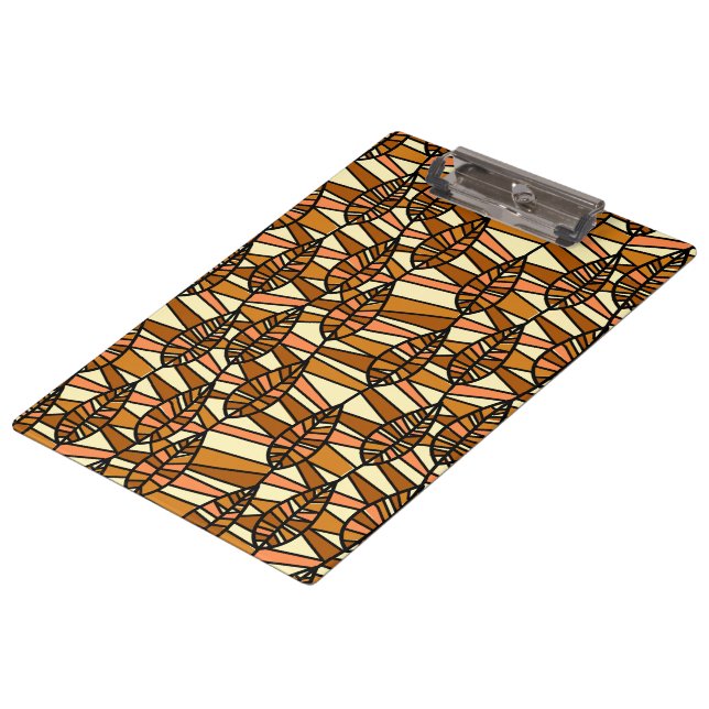 Retro Autumn Clipboard Klemmbrett (Schrägansicht)
