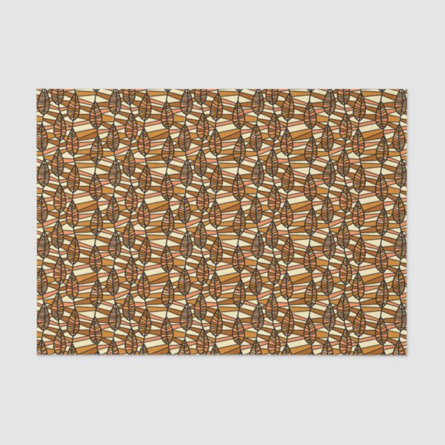 Retro Autumn Tissue Paper Seidenpapier (Vorderseite)