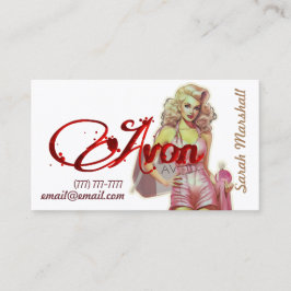 Retro Avon Representative Business Card Visitenkarte