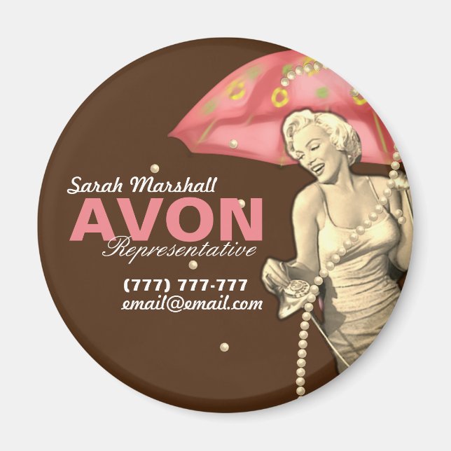 Retro Avon Vertreter Magnet (Vorne)