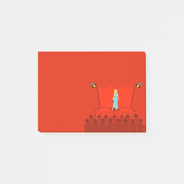 Retro Award Show Post-It Notes Klebezettel (Vorderseite)